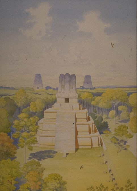 Tikal: Temples II,III & IV from I