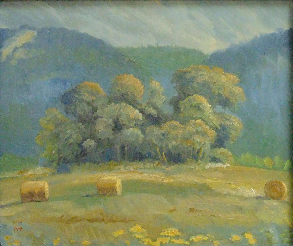 Landscape with Round bales