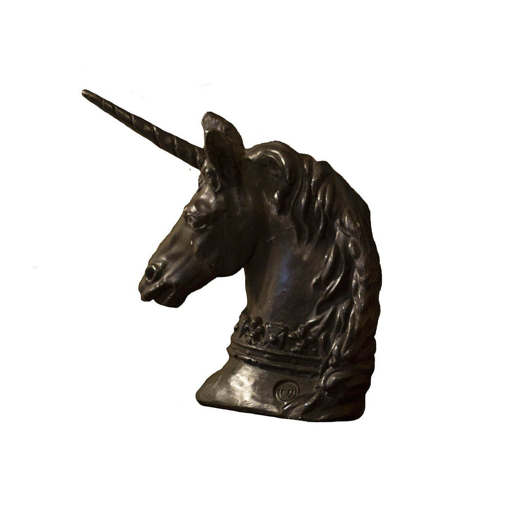 Black plaster Aynhoe unicorn - A Modern Grand Tour