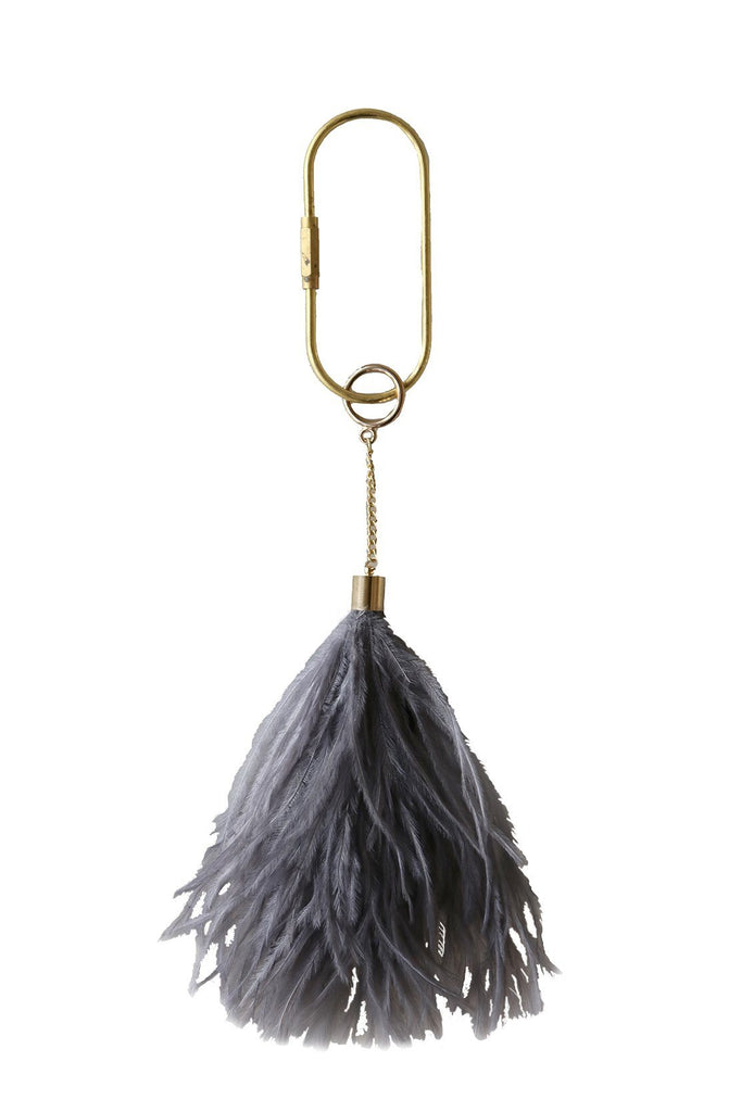 Feather Keyring in Dove - A Modern Grand Tour