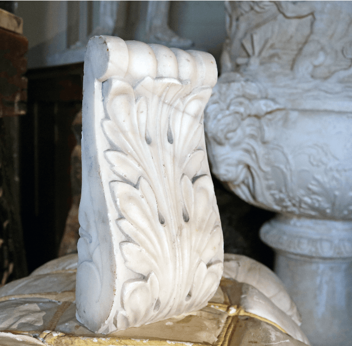 Regency Period Carved Carrera Marble English Fragments - A Modern Grand Tour