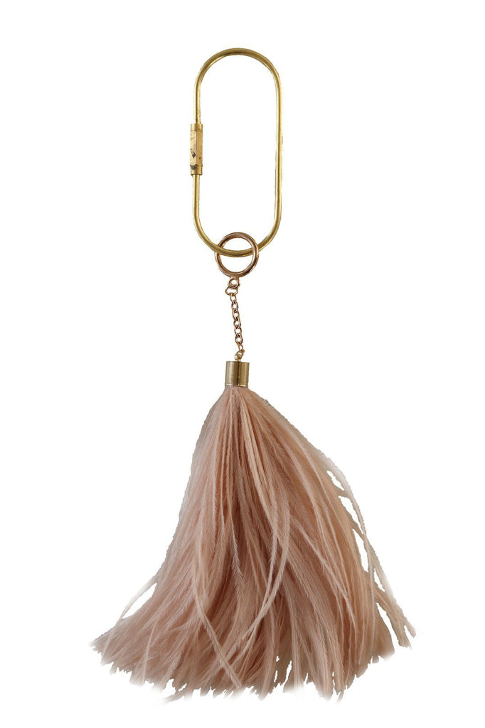 Feather Keyring in Oyster - A Modern Grand Tour