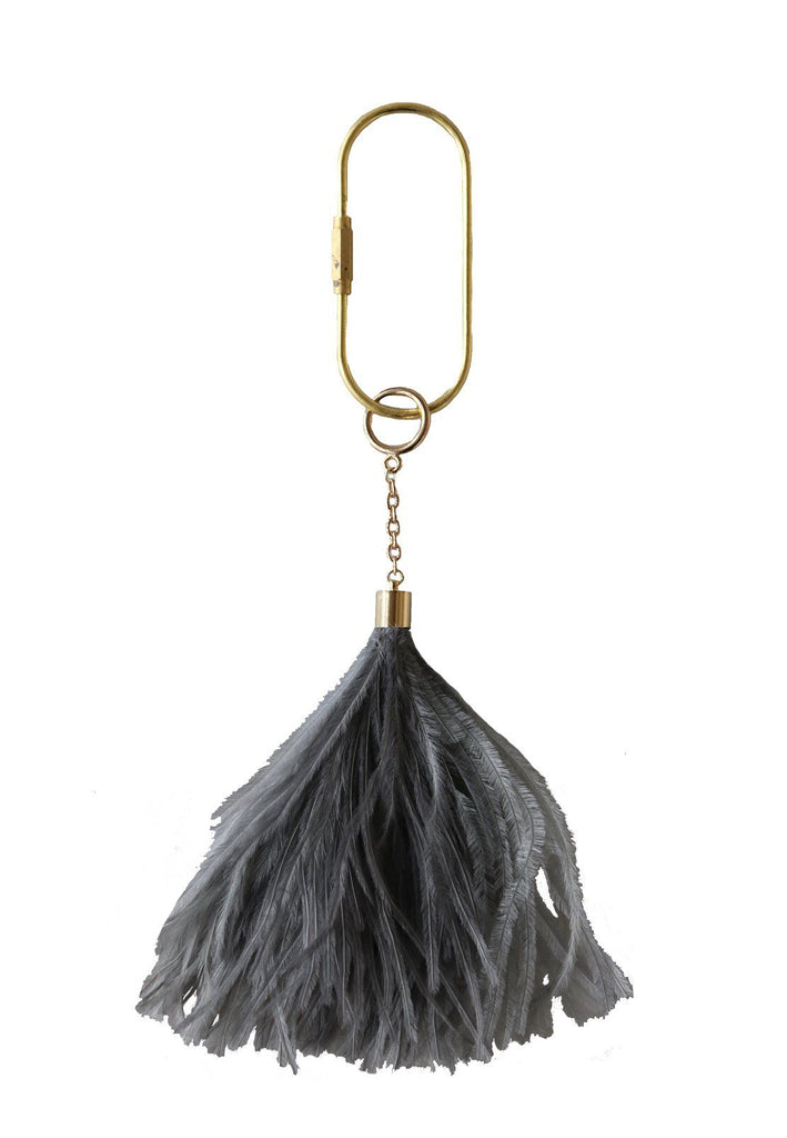 Feather Keyring in Steel - A Modern Grand Tour