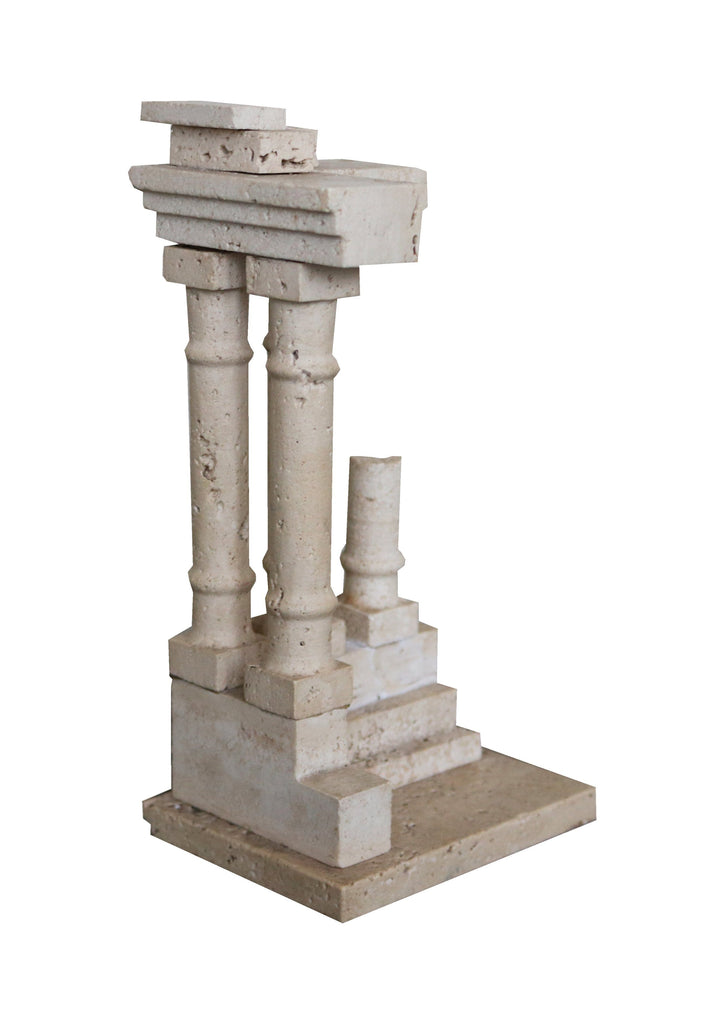 Miniature travertine temple of Vespasian - A Modern Grand Tour