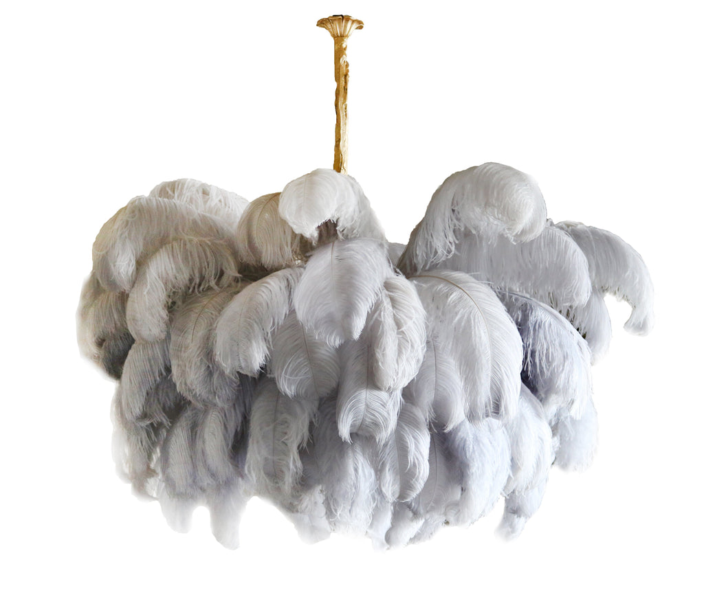 Extra Large Feather Chandelier - A Modern Grand Tour