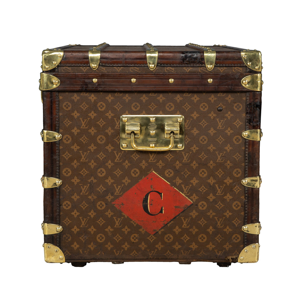 A courier trunk by Louis Vuitton