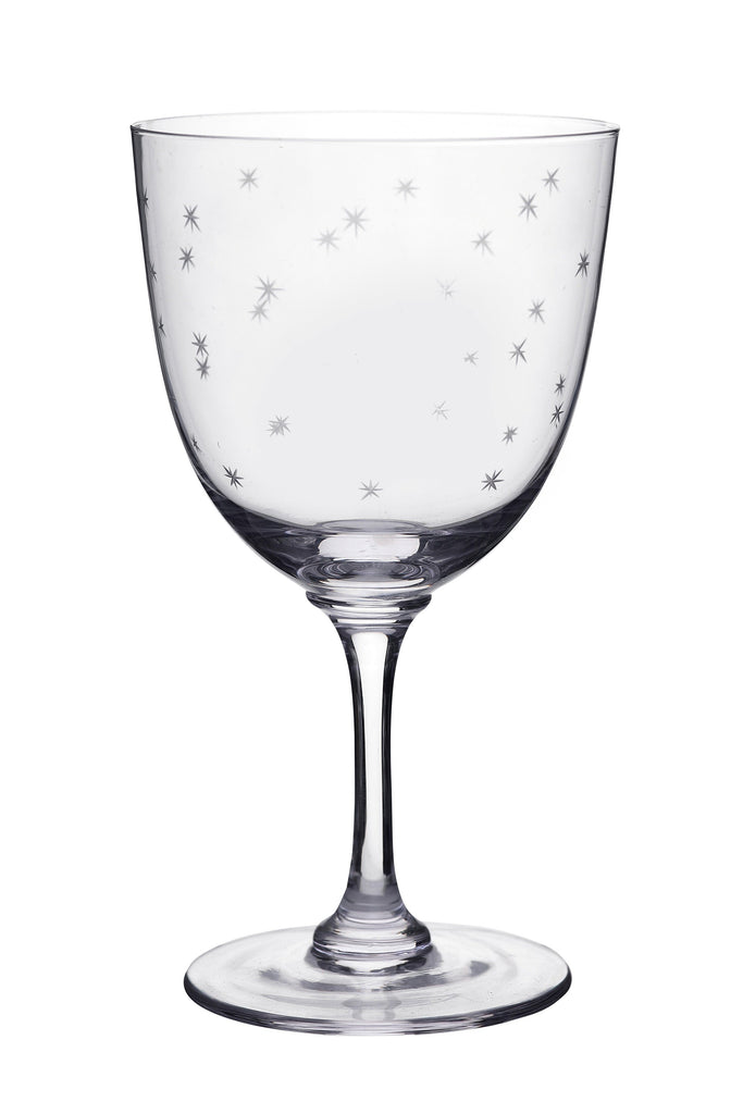 A set of Six Star Crystal Glasses - A Modern Grand Tour