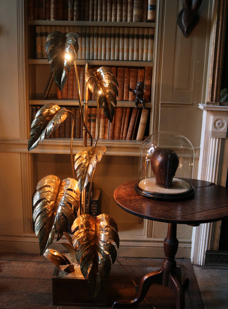 Brass Leaf Floor Lamp
