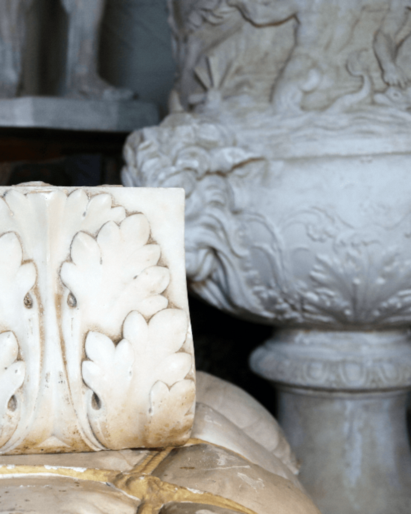 Regency Period Carved Carrera Marble English Fragments - A Modern Grand Tour
