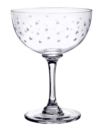 A Set of Six Star Coupe Glasses - A Modern Grand Tour