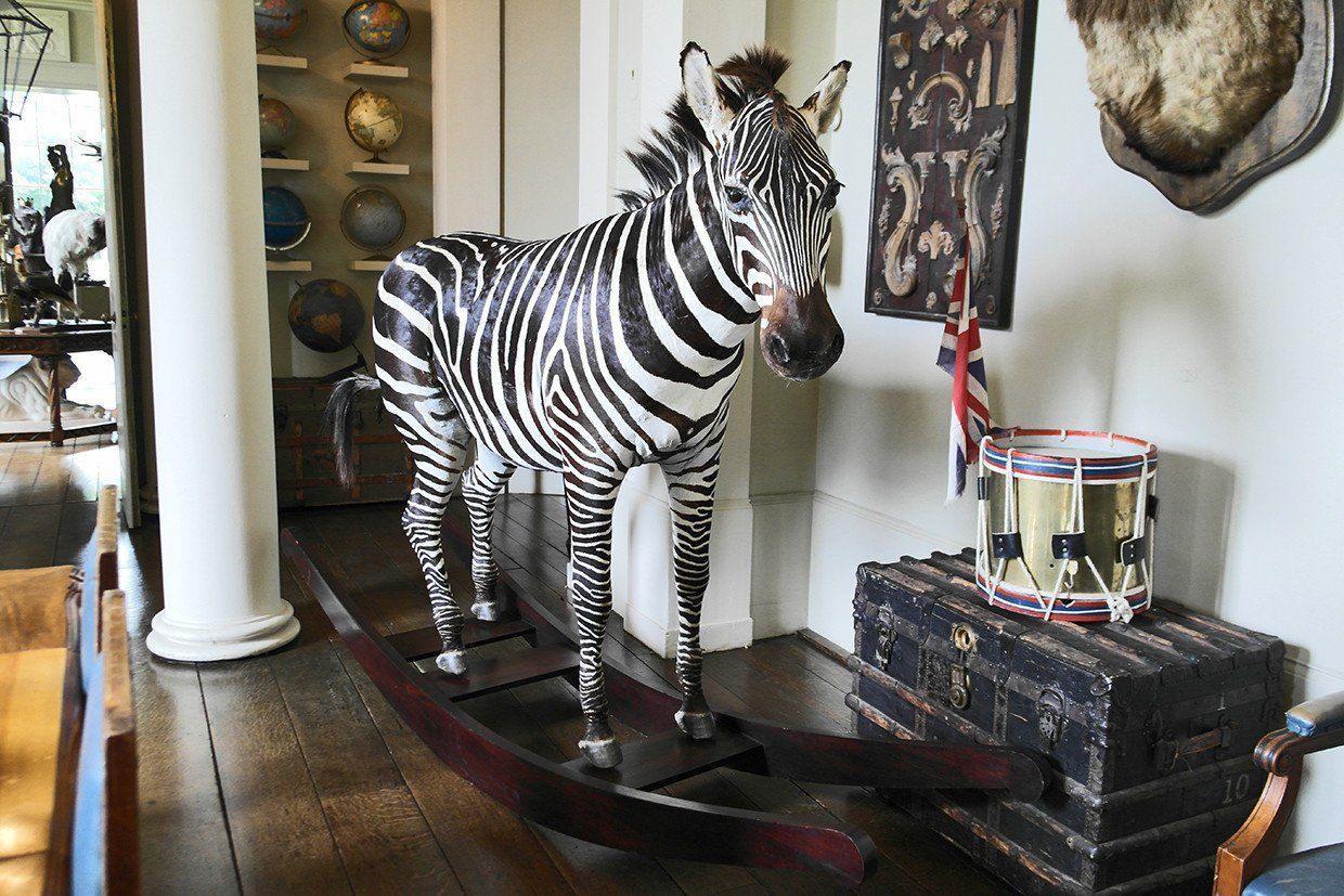 Rocking zebra horse hot sale