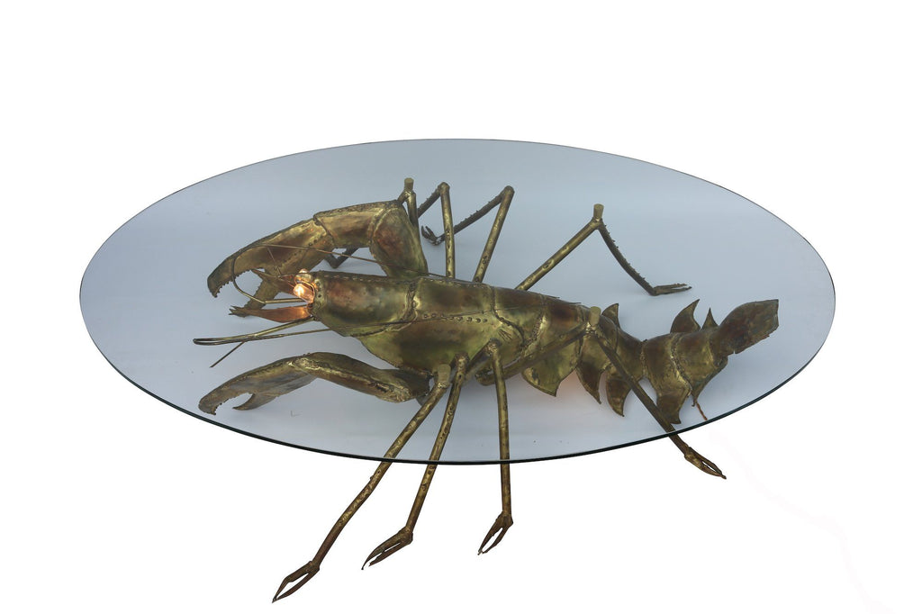 Brass Lobster Coffee Table