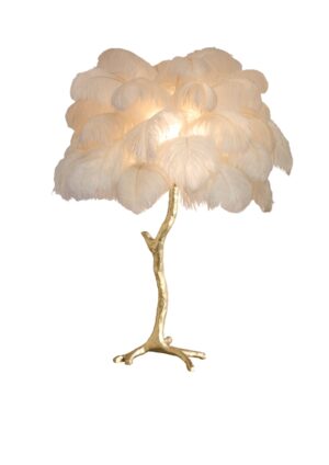 The Feather Metal Table Lamp