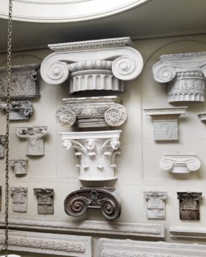 Large Iconic Plaster Capital
