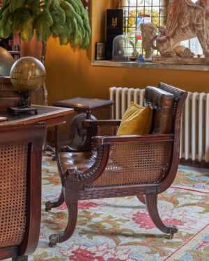 The Blanchard Bergere Klismos Library Chair