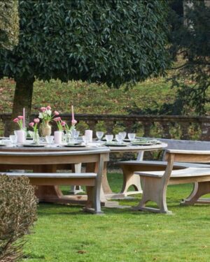 The Crichel Garden Table and matching benches